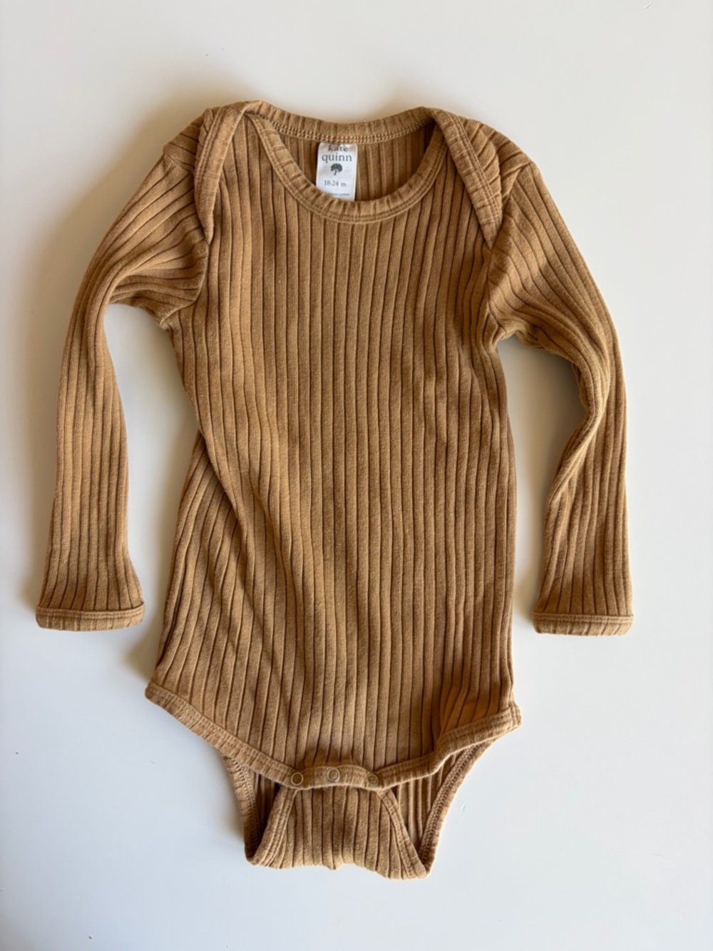Kate Quinn Long Sleeve Ribbed Bodysuit 18-24M